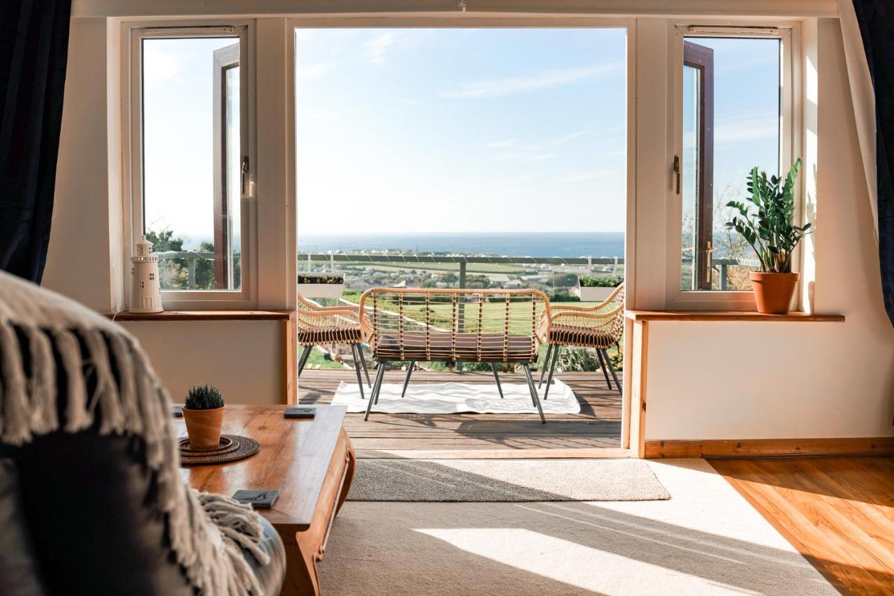 Spacious Sea-View Apt. Overlooking St Ives Bay Gwithian المظهر الخارجي الصورة